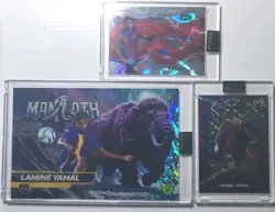 2024 Wild Card 3 Card RC Lot Lamine Yamal Mammoth 1/1, Groovin /25, /30... - Image 1