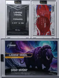 2024 Wild Card 3 Card RC Lot Lamine Yamal Mammoth 1/1, Groovin /25, /30... - Image 5