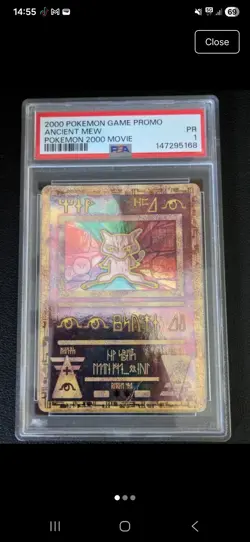 PSA 1 Pokemon TCG 2000 Ancient Mew Promo Card - Image 1