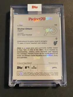 2021 Topps Project 70 - 2013 Topps Baseball Shohei Ohtani by EFdot card# 722 - Image 2