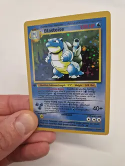 Blastoise Pokemon 1st Edition Base Set 1999 - Vintage Holo Artcard/Dekocard - Image 3