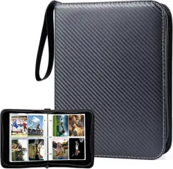 Game Card Collection Binder PU 400 Slots Zipper Case For Standard Trading Cards - Image 3
