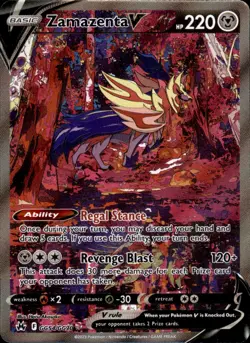 Zamazenta V GG54/GG70 Holo - Pokemon Crown Zenith: Galarian Gallery - NM - Image 1