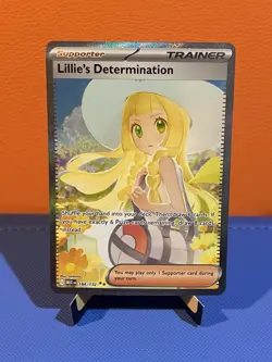 Pokemon TCG Lillie's Determination Mega Evolution Card 184/132 SIR English - Image 1
