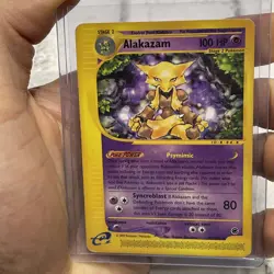 2002 Pokemon E-Card Expedition Alakazam Stage 2/Rare #33 Light Play Vintage LP - Image 1