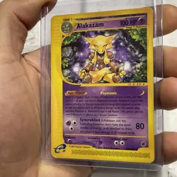 2002 Pokemon E-Card Expedition Alakazam Stage 2/Rare #33 Light Play Vintage LP - Image 2