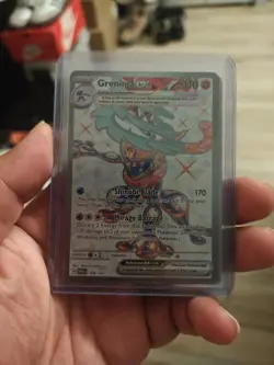 Pokemon Greninja ex 198/167 Sv06: Twilight Masquerade Holo Full Art Ultra Rare - Image 1