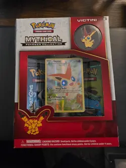 Pokemon Victini Mythical Collection, NEW Never Opened but Has Flap Peeling - Image 1