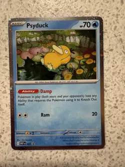 Pokemon TCG Psyduck Mega Evolutions Holofoil Black star Promo 7 Pack Fresh Mint - Image 1