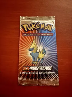 Ruby & Sapphire Vintage Pokemon Booster Packs Set Of 4 Full Art Set Spanish - Image 5
