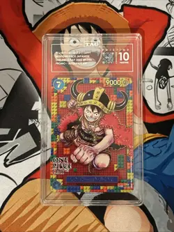 TAG 10 PRISTINE Monkey.D.Luffy [One Piece Day] P-110 One Piece Japanese Promo - Image 1