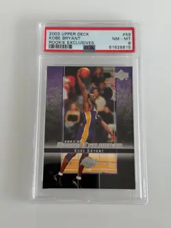 2003-04 Upper Deck Rookie Exclusives Kobe Bryant PSA 8 #59 - Image 1