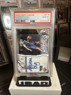 2025 TOPPS CHROME INSPIRATIONAL #IP-18 COOPER FLAGG ROOKIE RC PSA 10 - Image 4