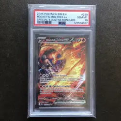 PSA 10 GEM MINT - Pokemon Destined Rivals Team Rocket's Moltres EX 229/182 SIR - Image 1
