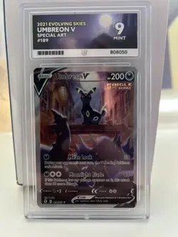 Umbreon V | 189/203 | Evolving Skies | Pokemon TCG | Alternate Art | ACE 9 Mint - Image 1