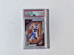 2009 STEPHEN CURRY ROOKIE RC DRAFT EDITION AUTO PSA GOLDEN STATE WARRIORS - Image 1