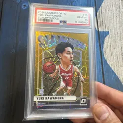2024-25 Donruss Optic #25 Yuki Kawamura Slammy! Gold PSA 10 #/10 - Image 1