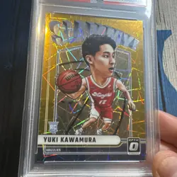 2024-25 Donruss Optic #25 Yuki Kawamura Slammy! Gold PSA 10 #/10 - Image 2