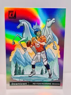 2023 Panini Donruss Downtown SSP Case Hit Peyton Manning D-9 Broncos - Image 1