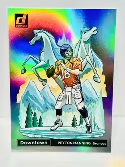 2023 Panini Donruss Downtown SSP Case Hit Peyton Manning D-9 Broncos - Image 2