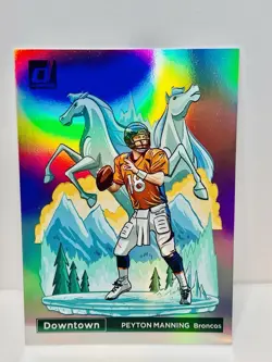 2023 Panini Donruss Downtown SSP Case Hit Peyton Manning D-9 Broncos - Image 3