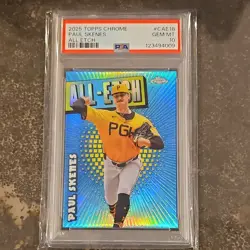 2025 Topps Chrome All-Etch Paul Skenes Pirates #CAE-18 PSA 10 Card - Image 1