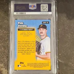 2025 Topps Chrome All-Etch Paul Skenes Pirates #CAE-18 PSA 10 Card - Image 2