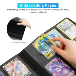 Trading Cards Binder,9 Pocket Football Binder Card Organize Album for Pokemon - Image 2