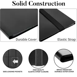 Trading Cards Binder,9 Pocket Football Binder Card Organize Album for Pokemon - Image 5