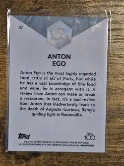2023 Topps Chrome Disney 100 Anton #57 Ego Dark and Light Blue Refractor 58/75 - Image 3