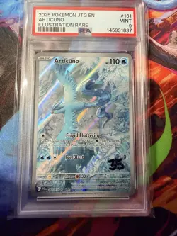 2025 POKEMON JTG EN-JOURNEY TOGETHER ILLUSTRATION RARE #161 ARTICUNO PSA 9 - Image 1