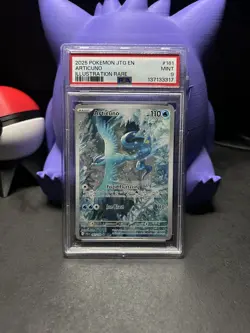 2025 POKEMON JTG EN-JOURNEY TOGETHER ILLUSTRATION RARE #161 ARTICUNO PSA 9 - Image 1