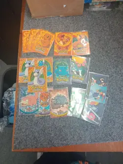 Pokemon 1999 Topps TV Animation Card Lot 16 Cards Charizard line - Image 1