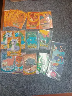 Pokemon 1999 Topps TV Animation Card Lot 16 Cards Charizard line - Image 3