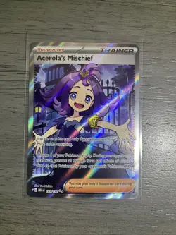 Acerola's Mischief Trainer Mega Evolution Pokemon TCG Card 165/132 - Image 1