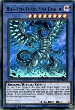 Yugioh Blue-Eyes Chaos MAX Dragon DUPO-EN048 Ultra Rare 1st Edition VLP/NM - Image 1