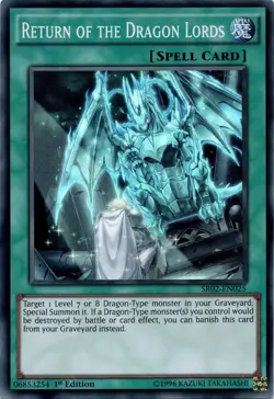 Yugioh Return of the Dragon Lords SR02-EN025 Super Rare 1st Edition NM - Image 1