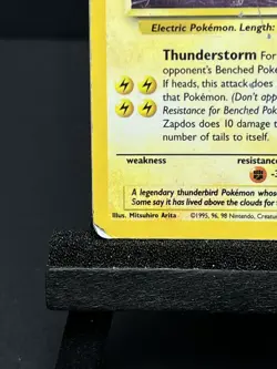1999- Zapdos- Pokemon Card- 15/62- Fossil Set- Holo- Unlimited- Vintage - Image 5
