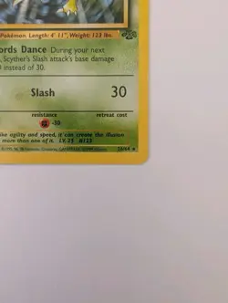 Scyther-Jungle- 1st Edition #26/64 Pokemon Card - Image 3