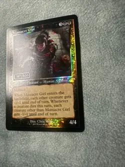 Massacre Girl - Foil - Retro Frame - Ravnica Remastered Serialized 167/500 - Image 4
