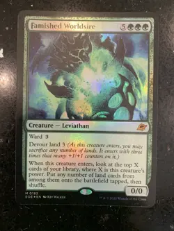 Famished Worldsire 0182 FOIL NM - MTG Edge Of Eternities - Image 1