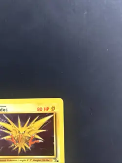 Pokemon TCG Zapdos Fossil Holo Card 15/62 Unlimited Holo Rare, LP Condition - Image 4