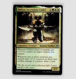 Haliya, Ascendant Cadet (Foil) - EOE #218 Uncommon - NM Edge of Eternities - Image 1