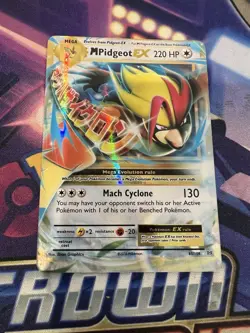 Mega M Pidgeot EX 65/108 XY Evolutions Miscut MC Pokemon Card - Image 1