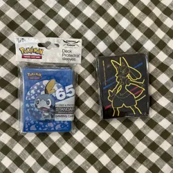 POKEMON TCG ULTRA PRO CARD SLEEVES 65-count Lot Of 2 Sobble Lucario Crown Zenith - Image 1