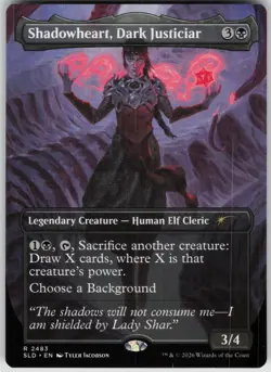 MTG Shadowheart Dark Justiciar NM Secret Lair Drop Series Magic 2483 DND - Image 1