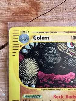 Pokemon TCG Card English e-Series expedition Golem 14/165 Holo Rare Damaged - Image 2