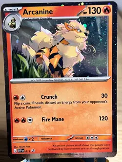 Scarlet & Violet Promo Arcanine 011 Promo (Cosmos Holo Big Swirl) NM/M - Image 1