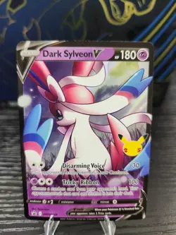Pokemon TCG 2021 Celebrations Lance’s Charizard V & Dark Sylveon V Promo Mint🔥 - Image 4