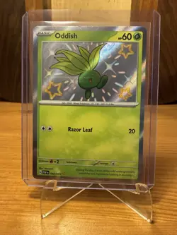 Oddish 092/091 Holo Pokemon Card PAF 2024 Nintendo TCG English - Image 2